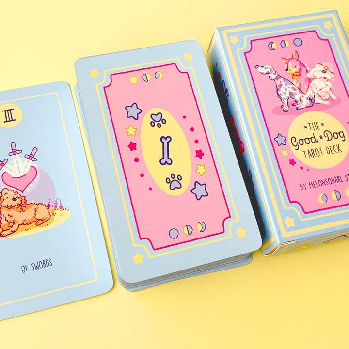 Melonsquare Studios - Vente Cartes de tarot - Good Dog Tarot Deck | Cartes de tarot | Cartes oracles3