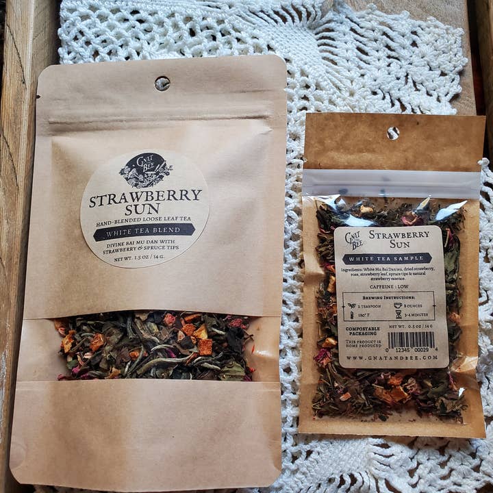 Gnat and Bee - Wholesale Loose Tea - Strawberry Sun | White tea blend