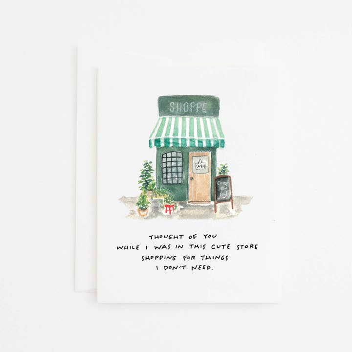 Cute Shop Card for wholesale by Party Sally