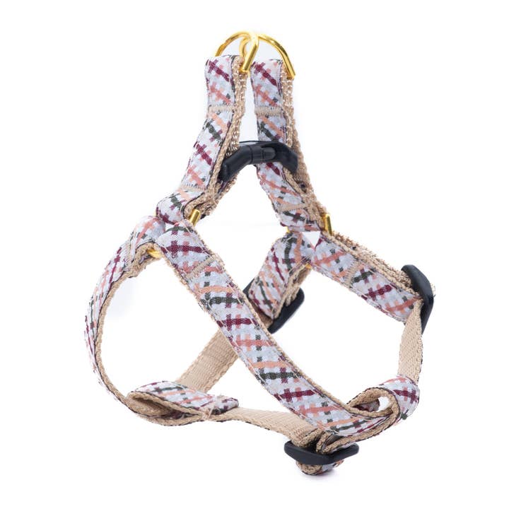 Wickford Gingham Small Breed Dog Harness for wholesale by Up Country, Inc.