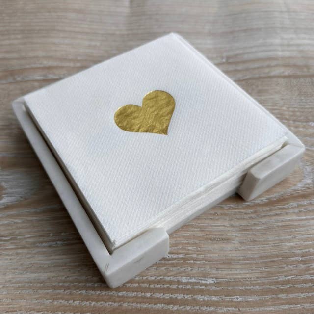 Lined Design – wholesale Engångsservett – Marmor cocktailservett värdinnesats10