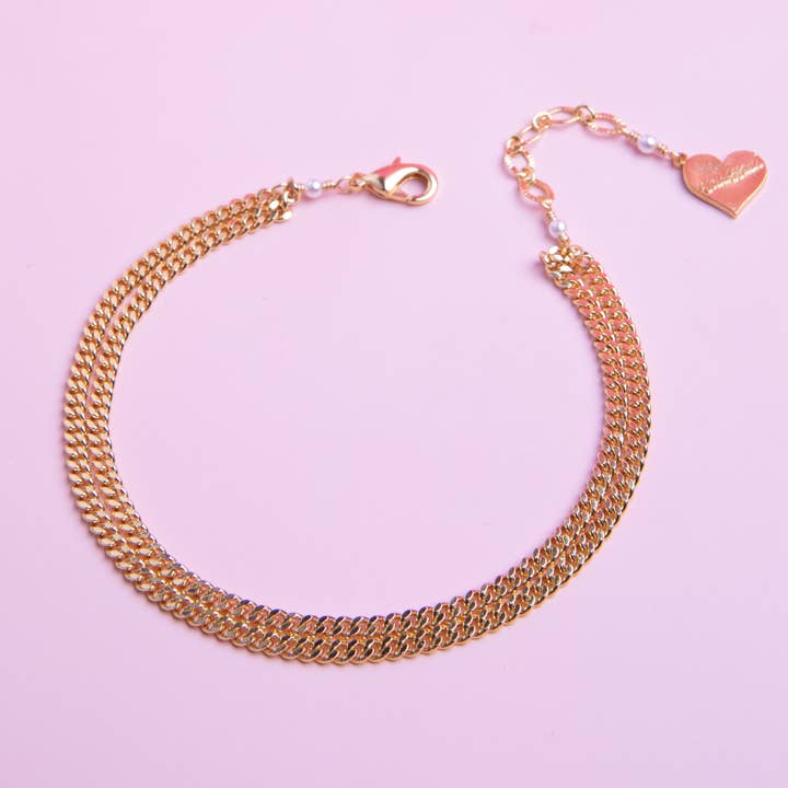 Double Chain Anklet for wholesale by VidaKush