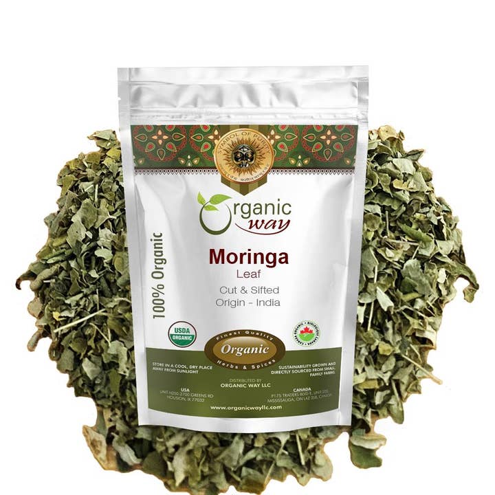 Organic Way LLC - Wholesale Herbs - Organic Moringa Leaf (Cut & Sifted)