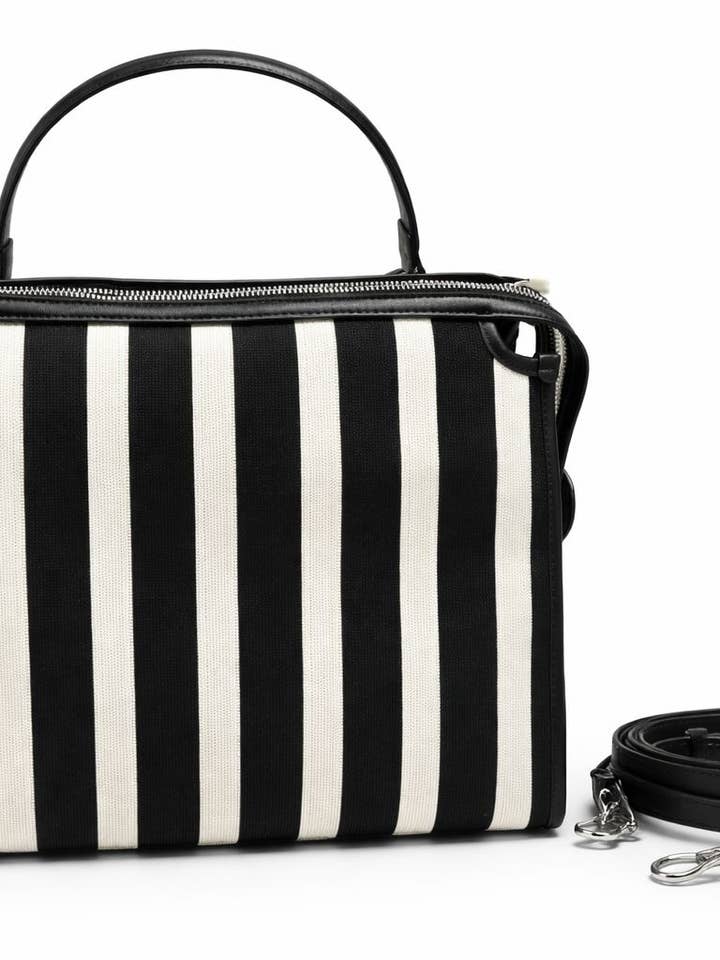 Convertible Stripe Handbag Backpack for wholesale by TOKEII LTD
