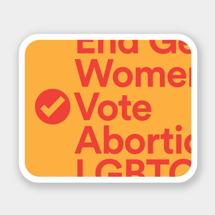 Votazione - Adesivo sui diritti umani per la vendita all'ingrosso da parte di Daymade