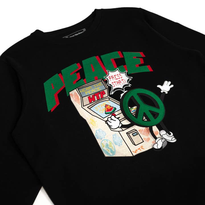 Wear The Peace - Wholesale Graphic Sweatshirt - Unisex - Peace Arcade Crewneck2