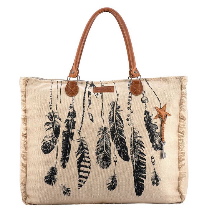 Bolso de fin de semana con flecos, unisex para venta al por mayor de Sixtease Bags USA