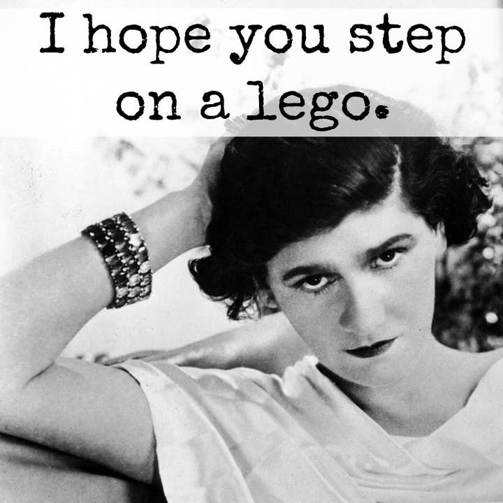 Fridge Magnet. I Hope You Step On A Lego for wholesale by Raven's Rest Studio