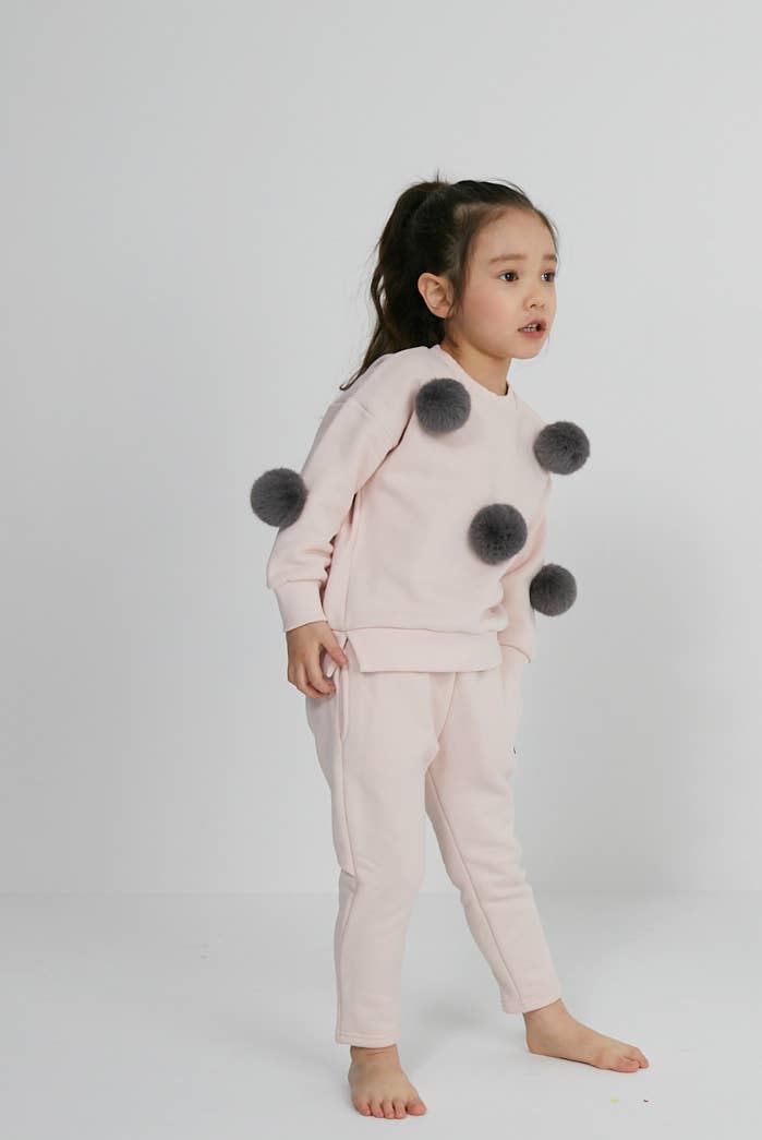 Petite Hailey - Wholesale Sweatshirt - Kids - PomPom Sweatshirt 198