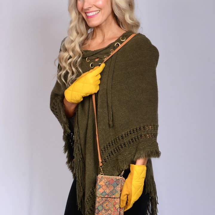 Kaleidoscope Accessories - Wholesale Wallet - Unisex - Cellphone Pocket Cork Wallet Crossbody Bag, 6 Assorted7