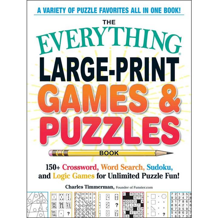 Everything Large-Print Games & Puzzles Book by Charles Timmerman for wholesale by Simon & Schuster