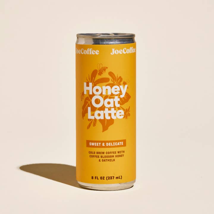 Joe Coffee Company - Wholesale Iced Coffee/Cold Brew - Cold Brew Coffee - Honey Oat Latte, 24-pack