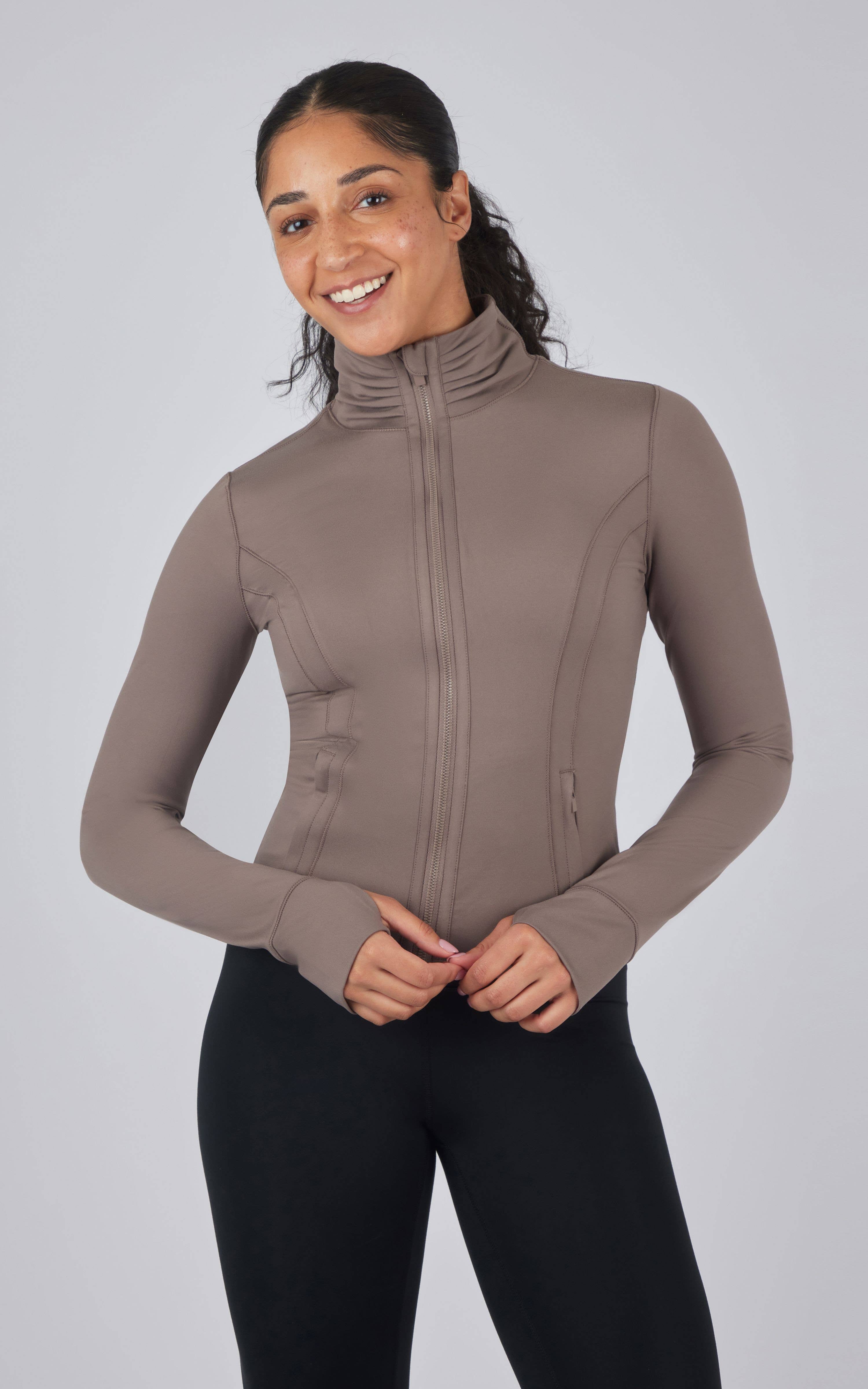 90 Degree by Reflex & Yogalicious - Vente Veste de sport – femme - Veste de performance ajustée et élégante pour femmes0