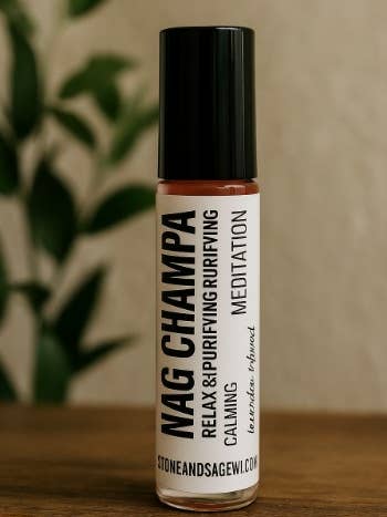 Nag Champa Smudge Rollerball– Protezione Meditativa Calmante per la vendita all'ingrosso da parte di ERTH World Corp DBA Stone+Sage
