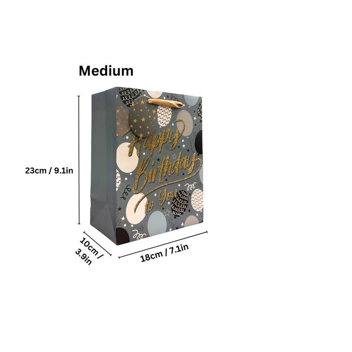 Angels Craft – wholesale Gift bag – Christmas Gift Bags – Foil Accents, Rope Handles (3 Sizes)1