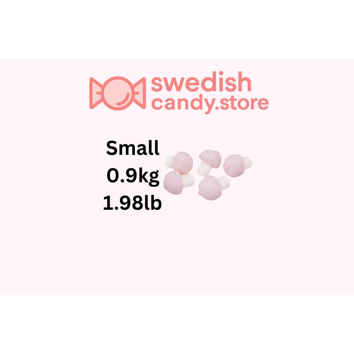 Bonbons suédois - Champignons en mousse 0,9 kg/1,98 lb pour la vente par Swedish Candy.Store - Swedish Candy
