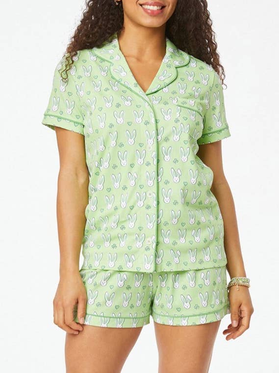 Rosa Clothing - Wholesale Lounge Set - Women's - Stylish Cartoon Print Summer Lounge Set