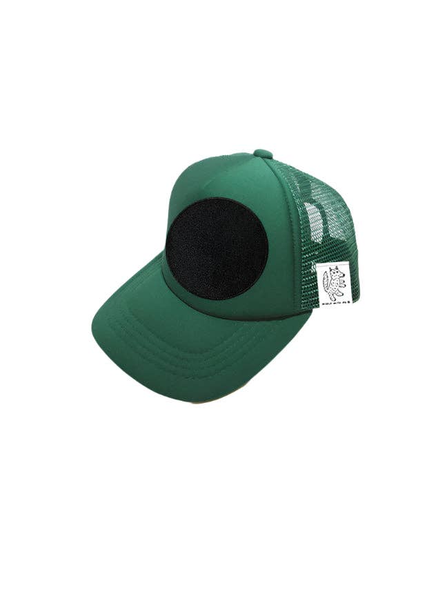 Kale INFANT Trucker Hat with Interchangeable Velcro Patch (Hunter Green) for wholesale on Faire