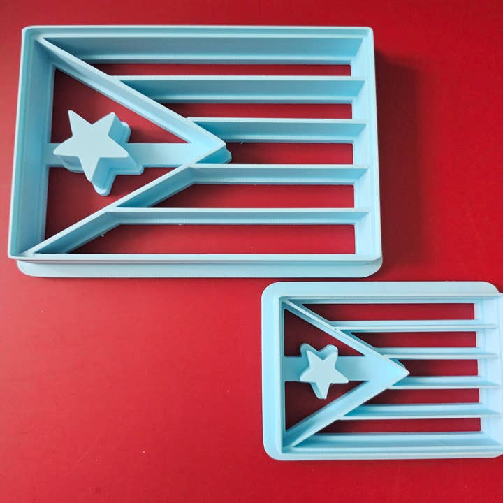 Carambola Desings - Vendita all'ingrosso Stampi per biscotti - Tagliabiscotti Bandiera di Porto Rico - Serie Porto Rico (Copia)3