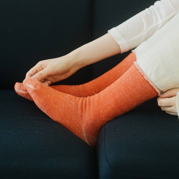 Meias de Lounge em Algodão de Seda NK0501 por atacado de NISHIGUCHI KUTSUSHITA