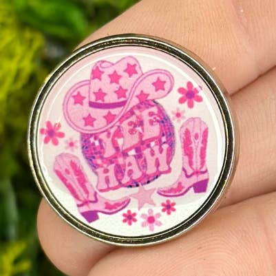 Yee-Haw Disco Cowgirl Rodeo Emaljpin för wholesale av The Shadow Witch