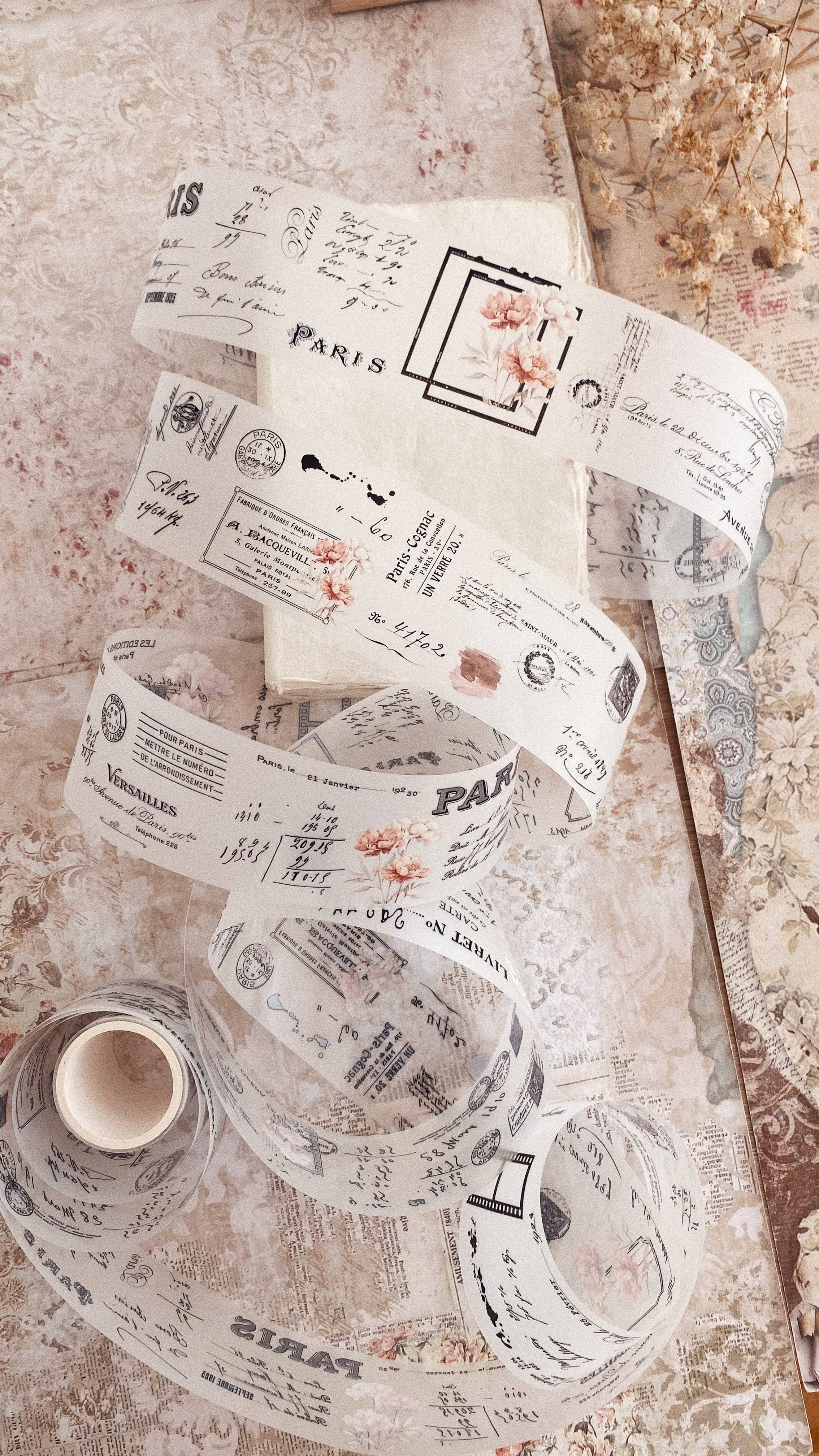 Chapteries - Wholesale Washi Tape - PET tape - Vintage peony5