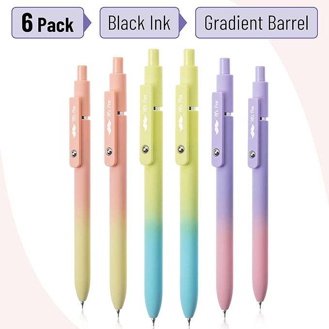 Mr. Pen - Wholesale Pen - Mr. Pen- Retractable Gel Pens, 6 Pack