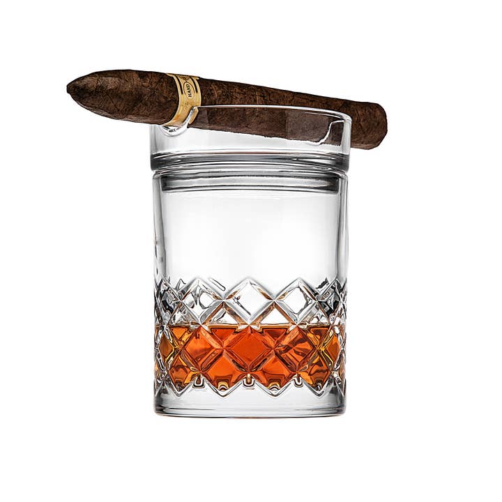 Godinger - Wholesale Cocktail/Liquor Glass - Hatch Cigar Double Old Fashion Glass
