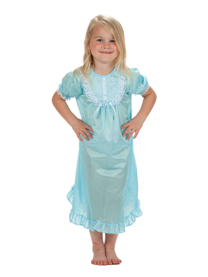Laura Dare Sleepwear - Wholesale Nightdress - Kids - 121494 - Traditional Nightgown- Long & Short Sleeve2