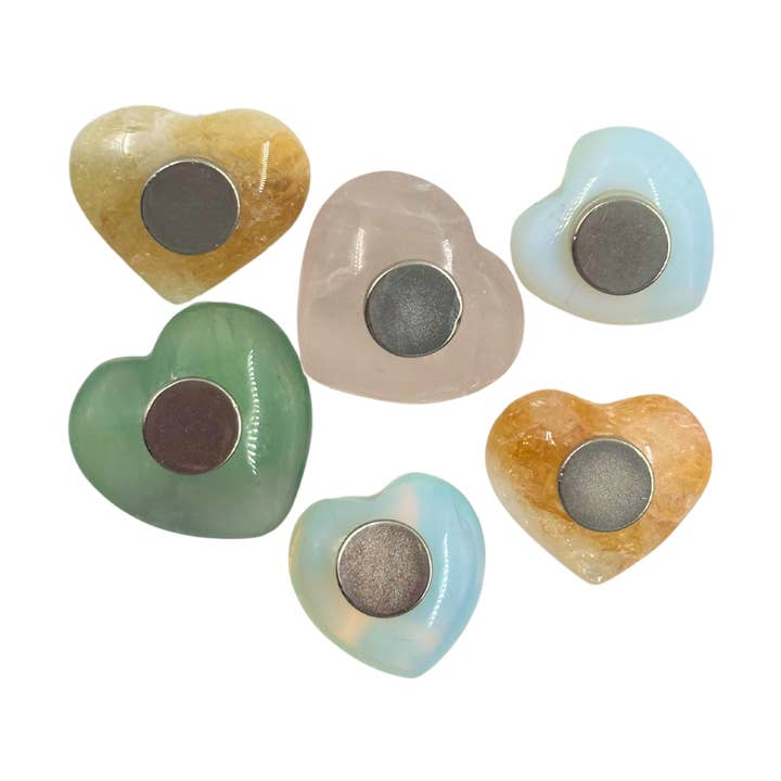 Shaped Crystals - Magnet, Assorted Heart for wholesale by Earths Elements Wholesale