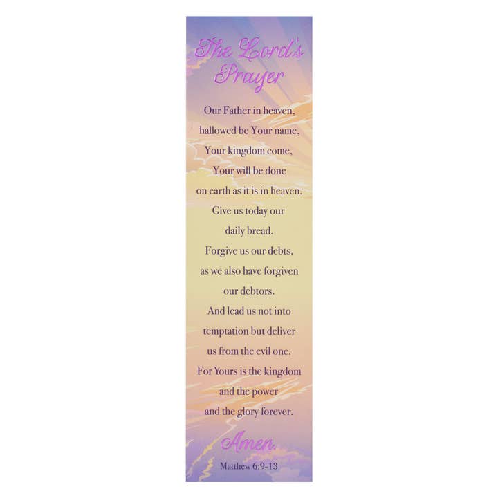 Bookmark Pack Sky The Lord's Prayer Matt. 6:9-13 for wholesale by Christian Art Gifts