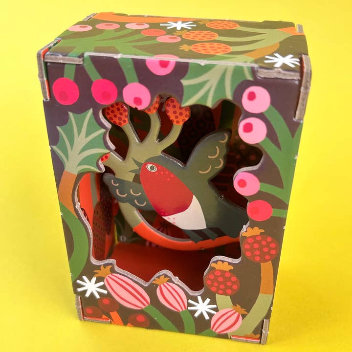 Christmas Chorus Robin Diorama Pop & Slot - POP 209 for wholesale by Roger La Borde