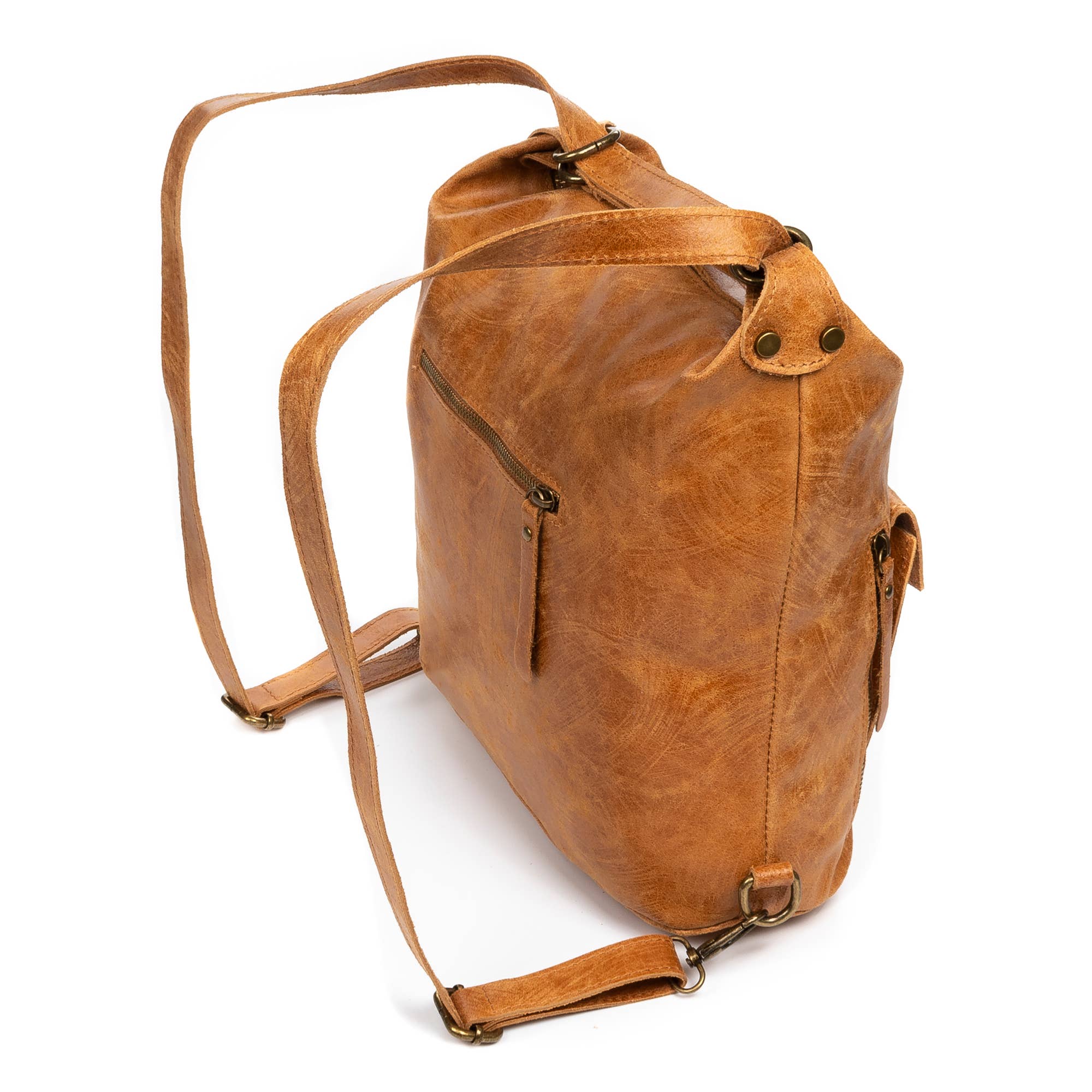 FIRENZE ARTEGIANI - Wholesale Backpack - Women's - Irene Women's Backpack Bag. Genuine Leather Suede Washed2