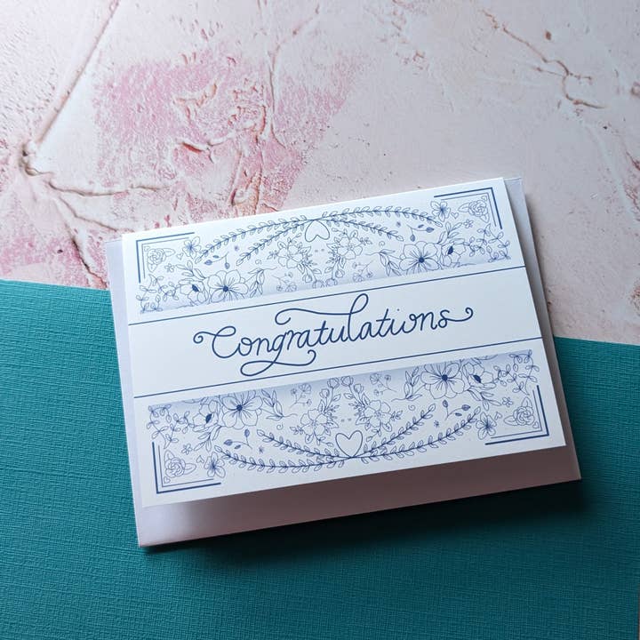 Congratulations Greeting Card (NEW) for wholesale by FayDixonDesign