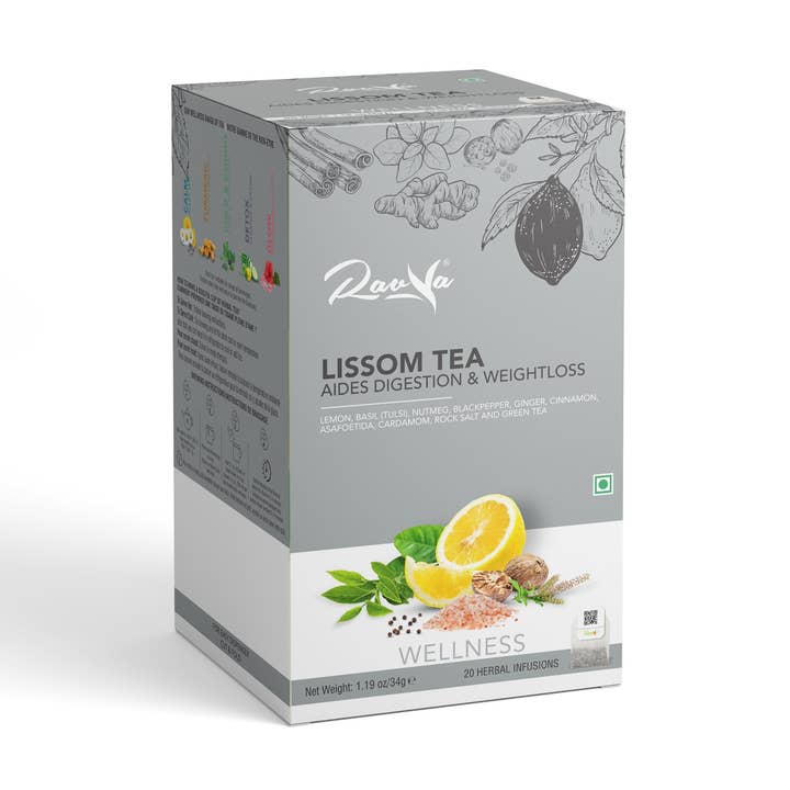 Lissom (Hjälper matsmältningen & Viktminskning) Te av Ravya Drinks. för wholesale av Ravya Herbal
