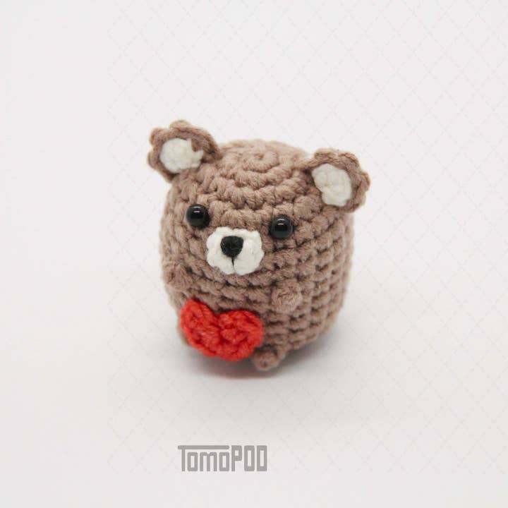 TOMOPOD LLC - Wholesale Decorative Tabletop Object - Crochet Bear, Cute Little Buddy Office Desk Decor Gift Toy
