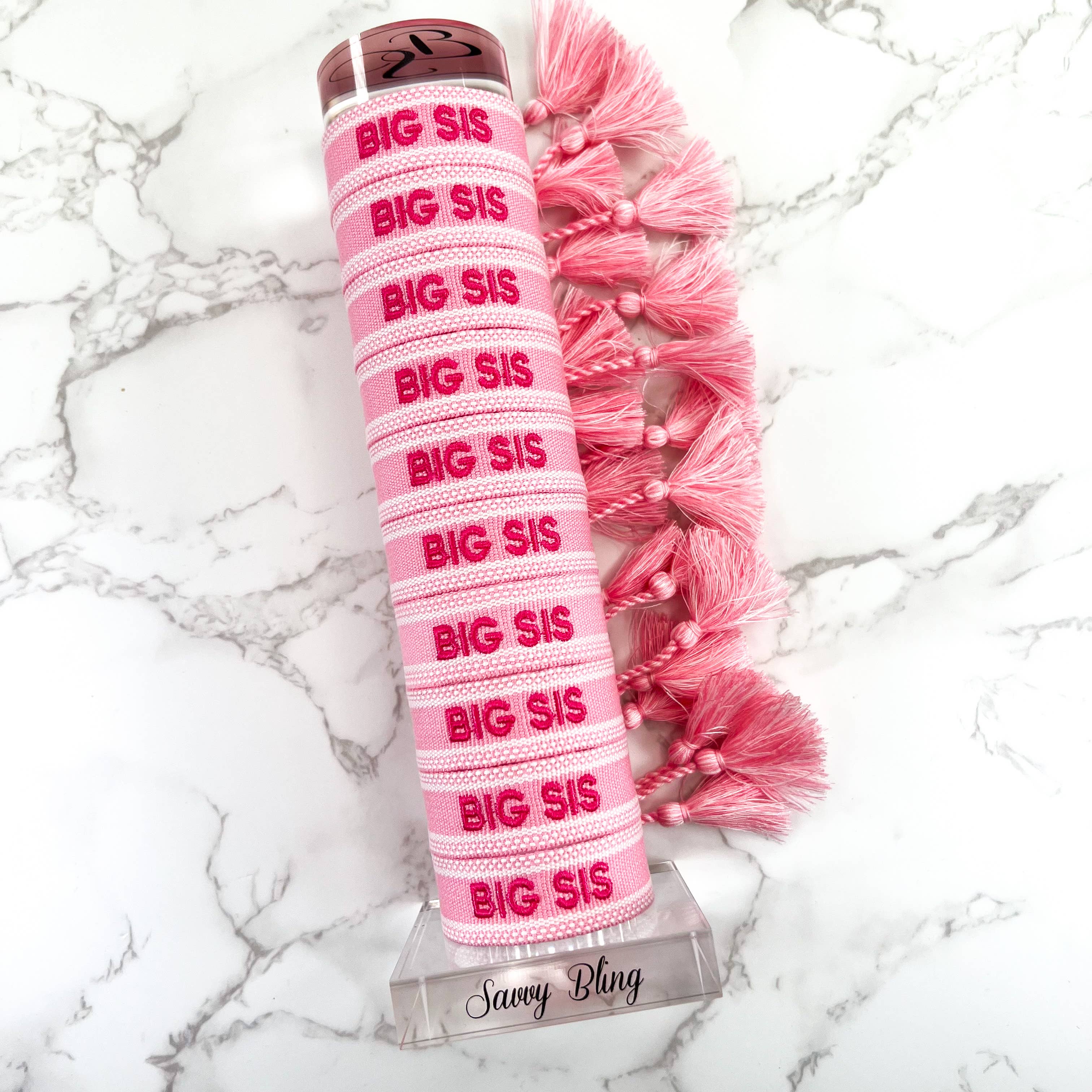 Savvy Bling – wholesale Vävt/flätat armband – Big Sis broderat vävt armband1