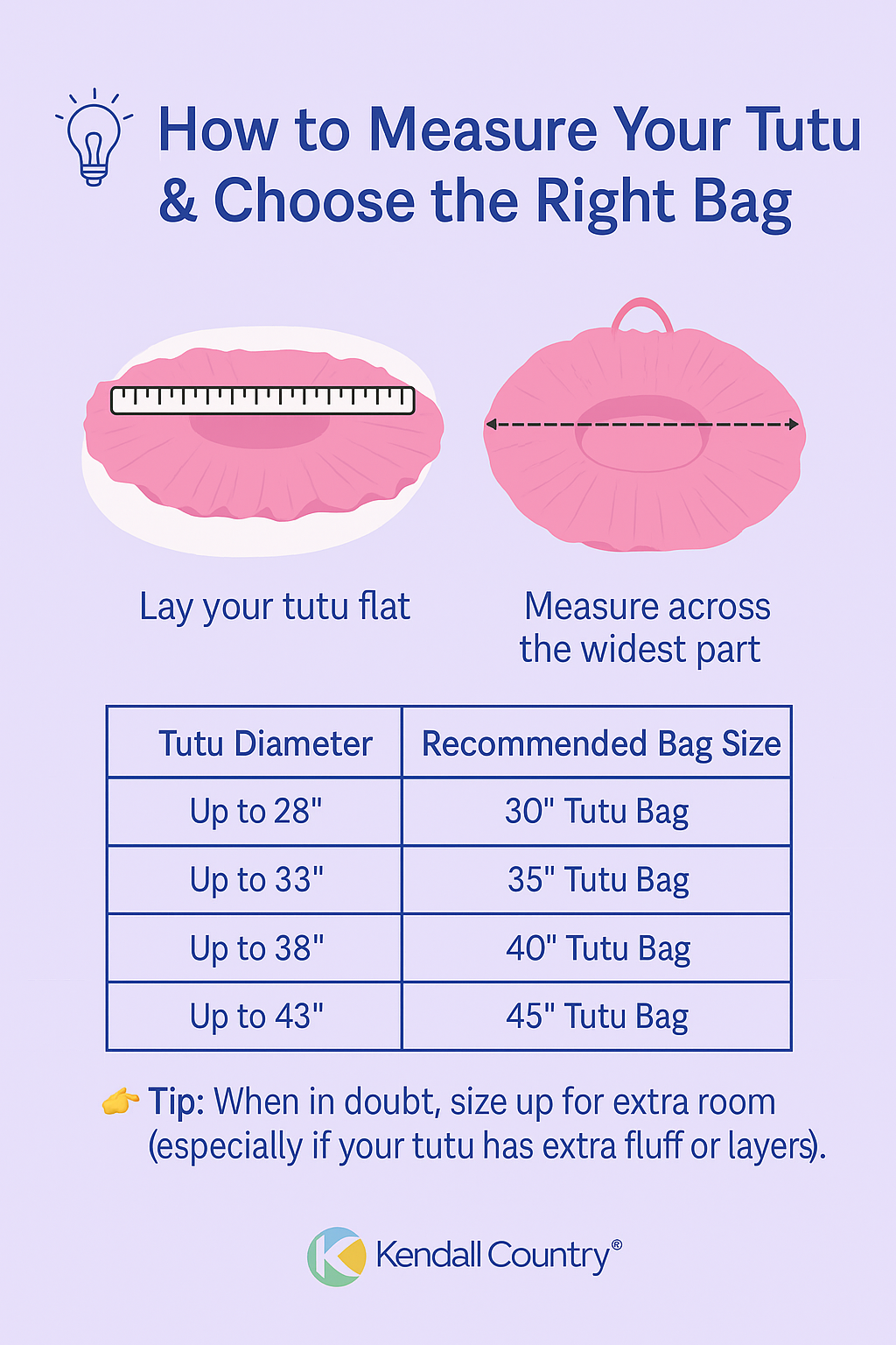 Kendall Country - Wholesale Garment Bag - Unisex - Large 40" Pancake Tutu Garment Bag21