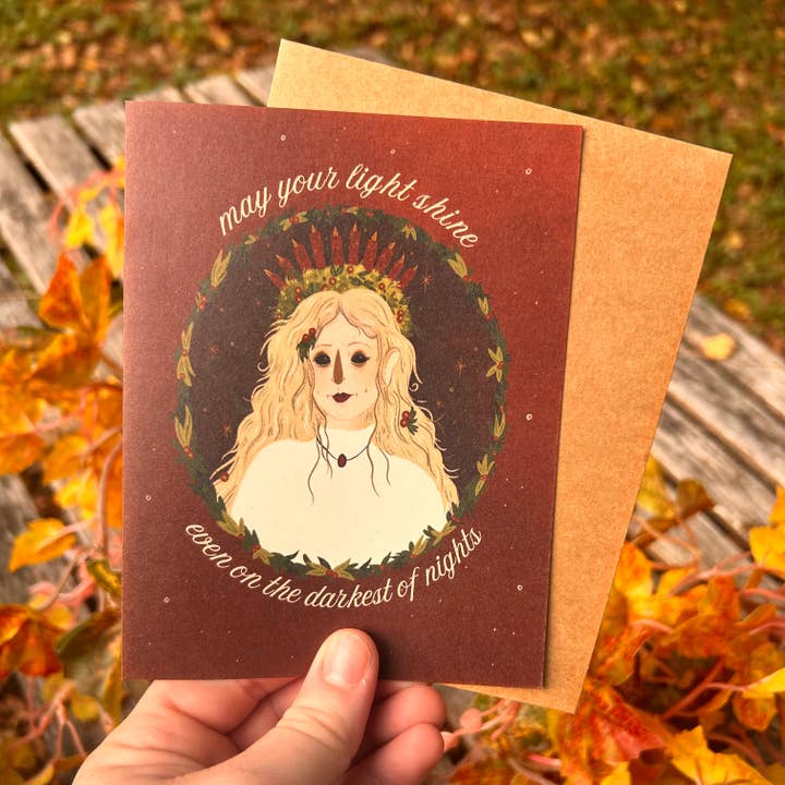 Biglietto di Auguri per la Candelora per la vendita all'ingrosso da parte di Glitter and Toadstools