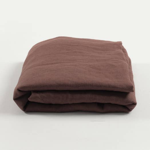 Wood Linen Flat Sheet for wholesale by The Katha