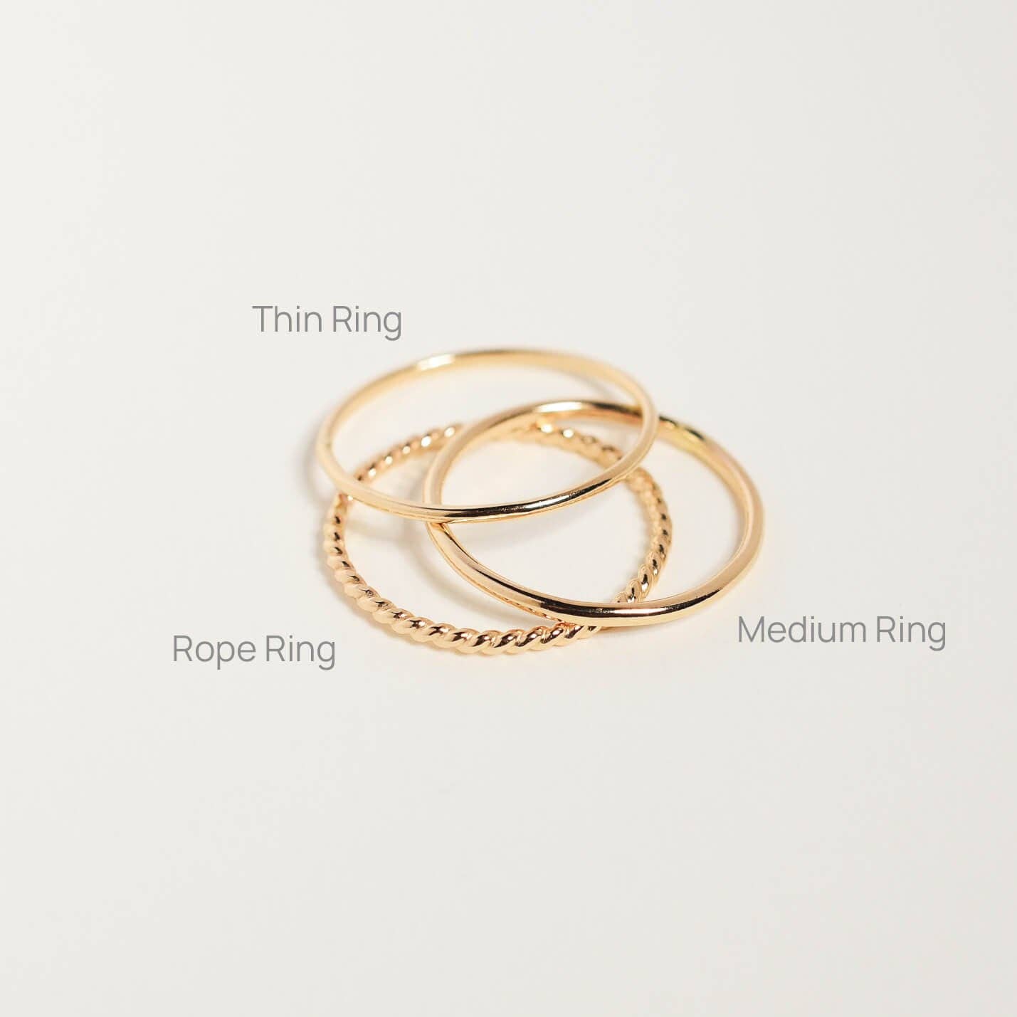 Loveable - Wholesale Band/Stacked Ring - Thin Stacking Ring7