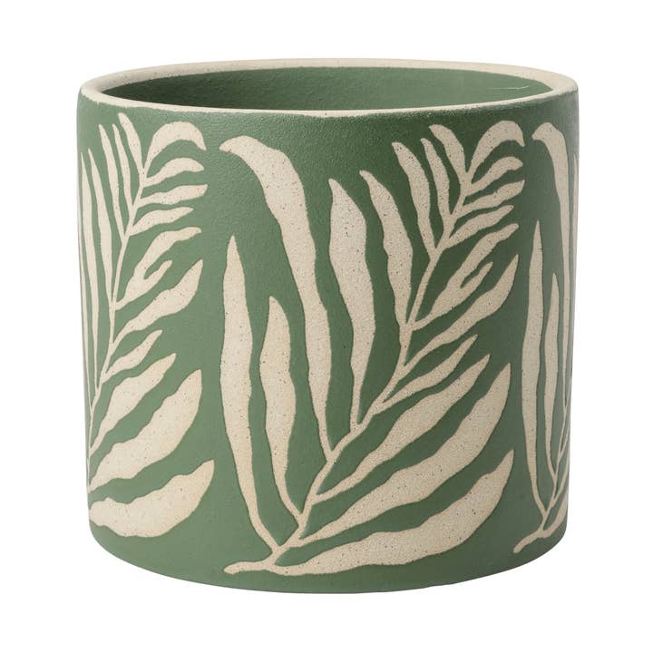 NEW Collectors Indoor Pot 16cm Green Leaf for wholesale by Burgon and Ball