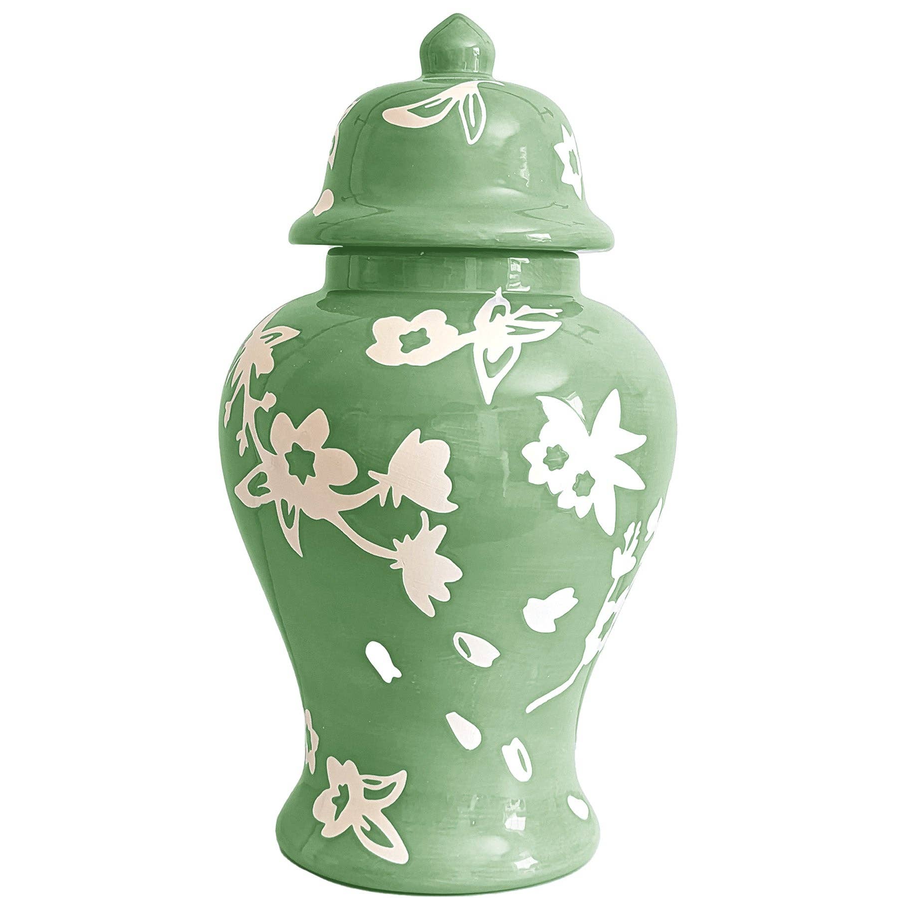 Lo Home | Ruby Clay - Wholesale Vase - Sakura Ginger Jars in Cabbage Patch Green2