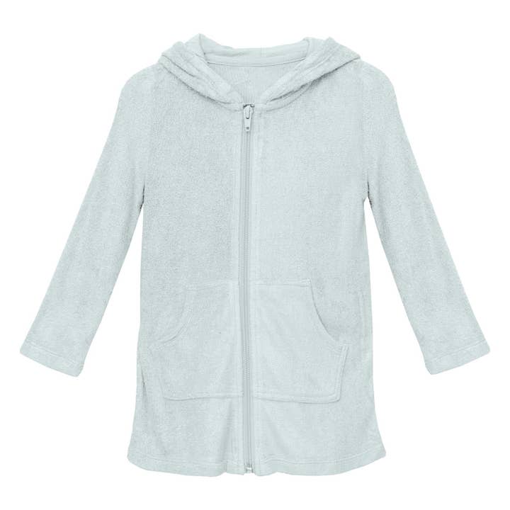 KicKee Pants - Wholesale Robe - Kids - Terry Zip-Front After Swim Robe in Fresh Air