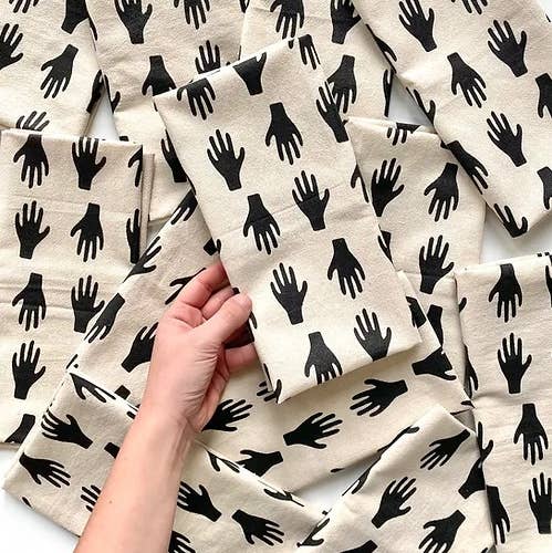 Allison Mckeen Art - Wholesale Tea Towel - tea towel - hands0