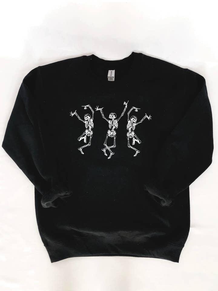 Tanzende Skelette Crewneck für den Großhandel von Ellie Jade Co