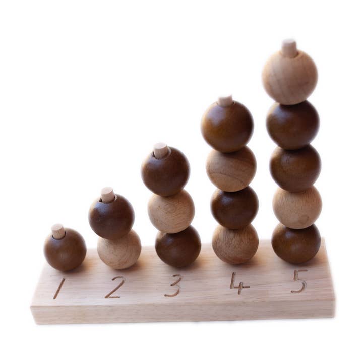Natural Counting Balls for wholesale by Q Toys