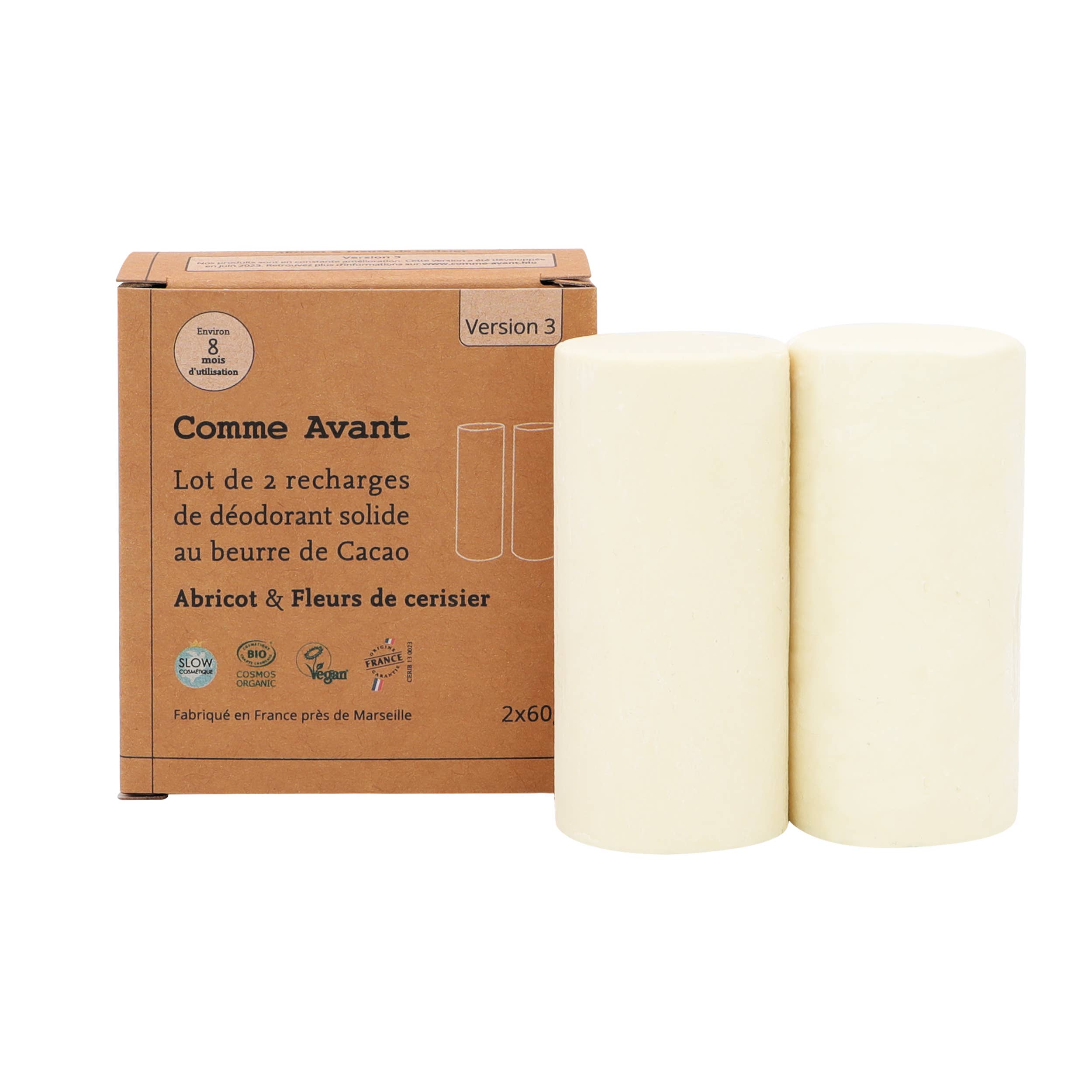 Comme Avant – Engroshandel Deodorant - Unisex – Solid deodorant med abrikos og kirsebærblomst1