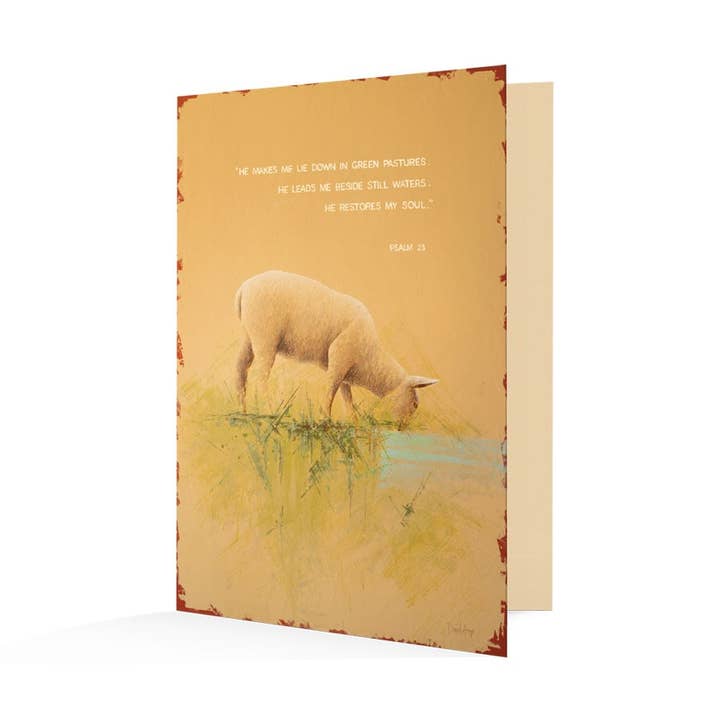 David Arms - Wholesale Everyday Greeting Card - “He Restores My Soul" Notecards