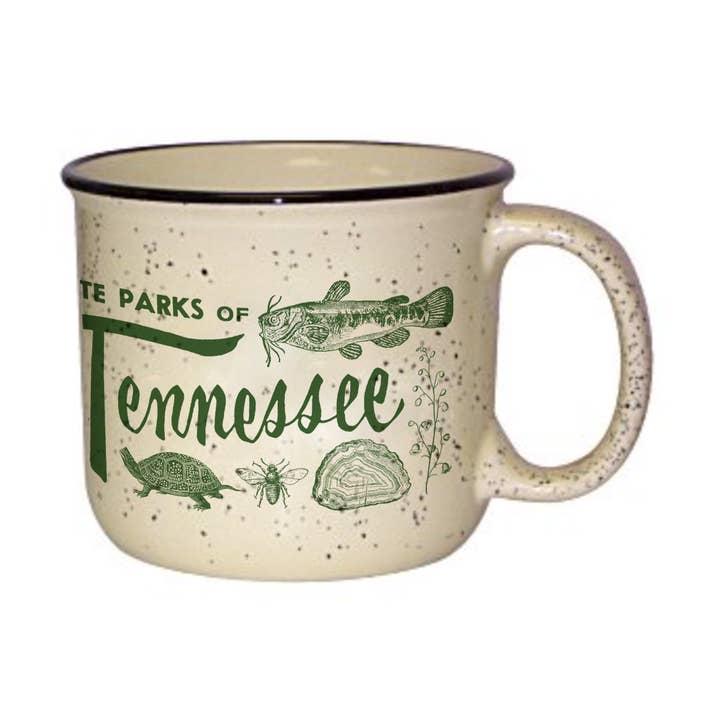 Tennessee State Parks - Nature Print Ceramic Mug for wholesale by Friendly Arctic